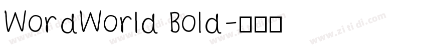 WordWorld Bold字体转换
